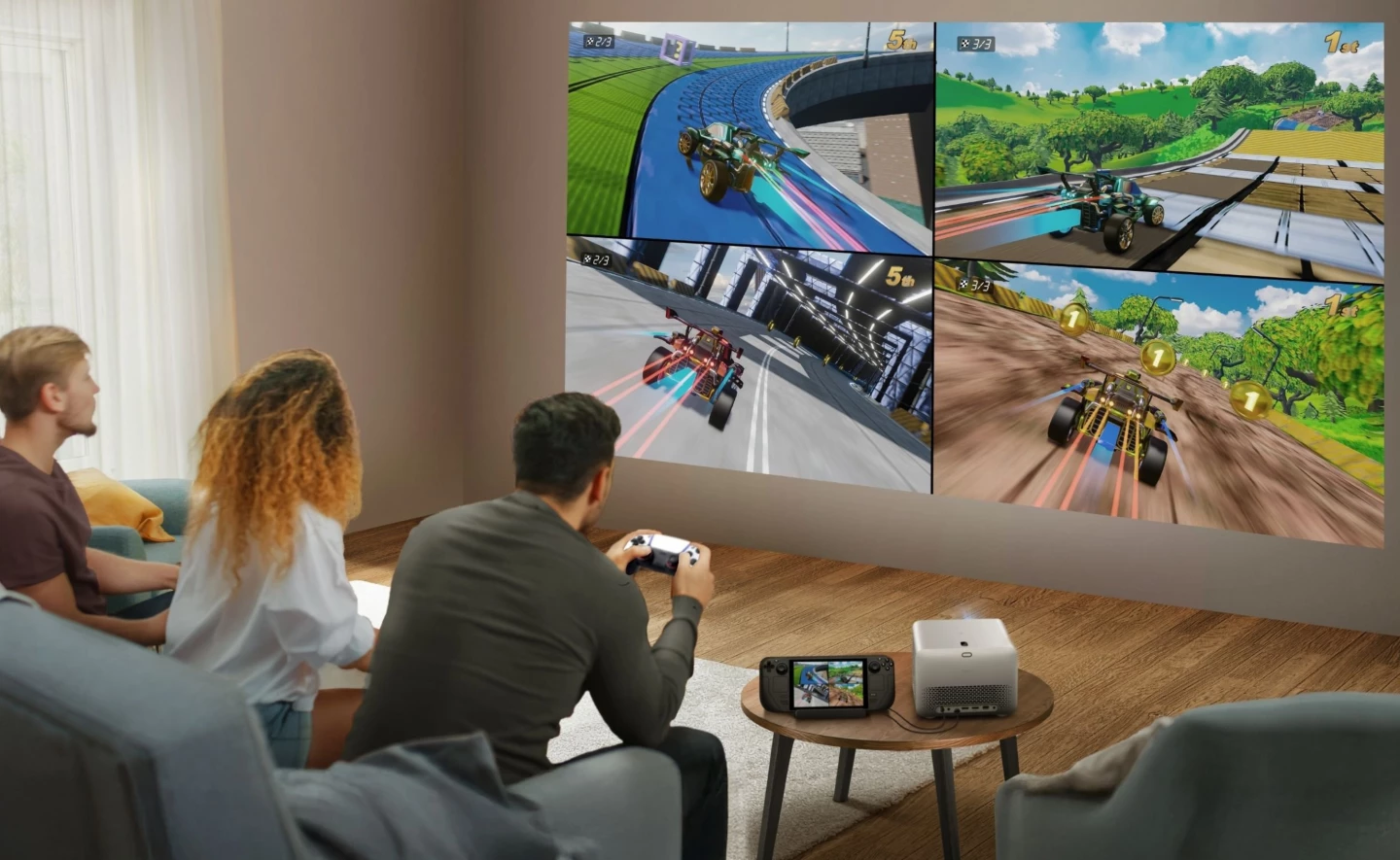 Port USB-C poskytuje až 30 wattů energie, což znamená, že herní zařízení poháněná baterií lze zapojit pro dlouhou dobu