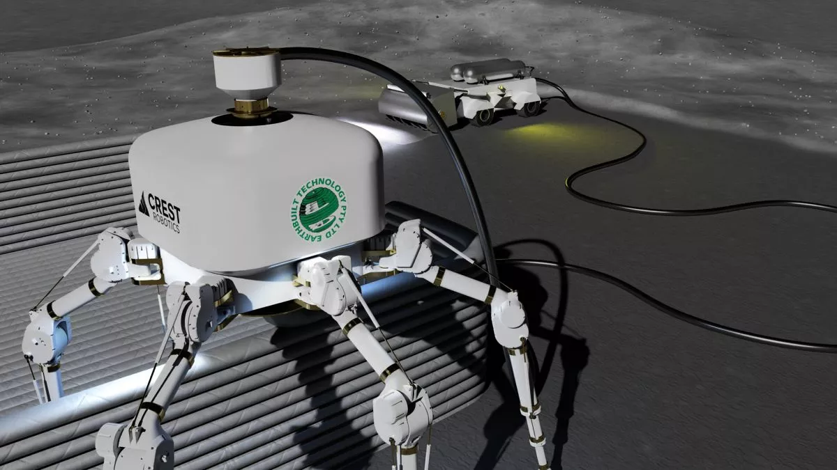 Pavoučí nohy umožňují Charlotte pohybovat se a pružně se zvedat, aby dokončila stavební projekty bez zásahu