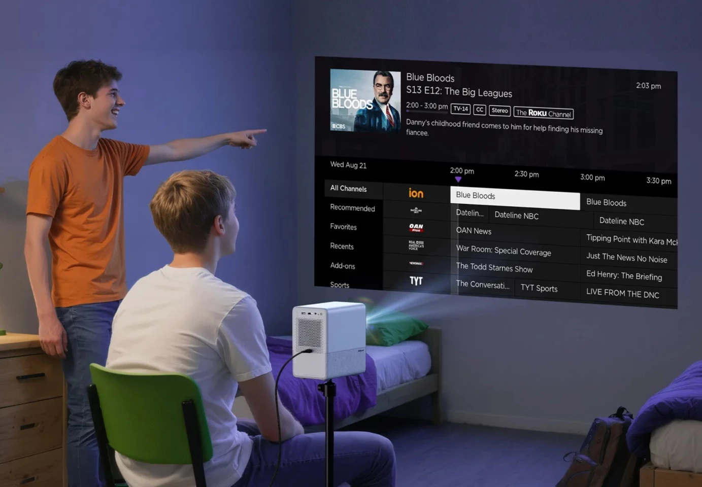 Kromě oblíbených streamovacích služeb mohou uživatelé D1R Cube využívat také živé televizní vysílání