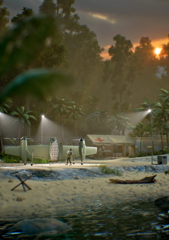 Nomád rozvážející zdravotnické potřeby