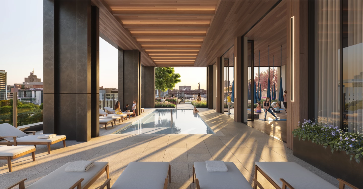 Neutral 1005 N Edison St bude zahrnovat bazén a fitness zařízení