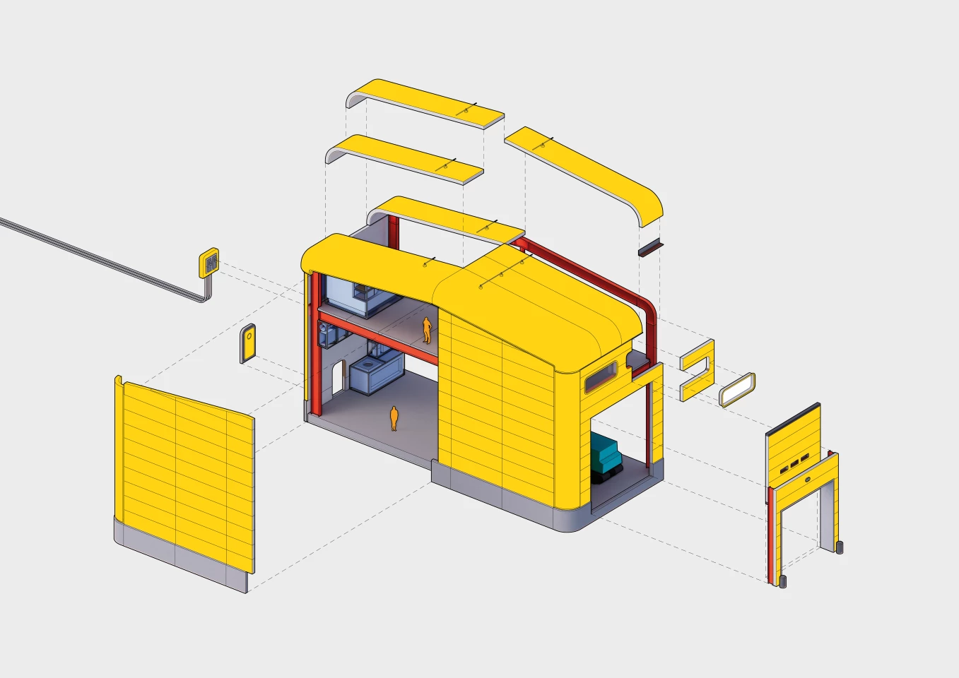 Nová budova stanice Davis bude postavena s modulárním systémem, který je navržen tak, aby vydržel zatížení sněhem a silný vítr