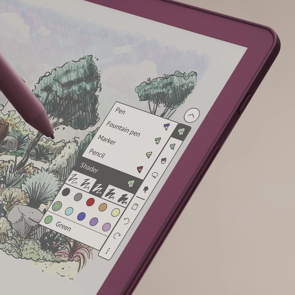 Barevný obsah na tomto tabletu vrcholí při rozlišení 150 PPI