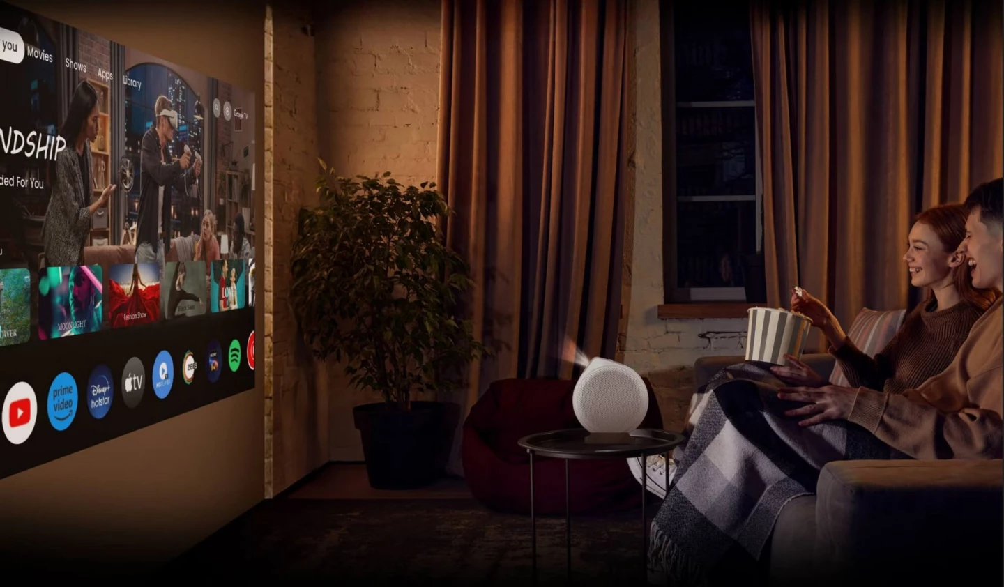 GV32 provozuje Google TV pro streamování zábavy přes Wi-Fi a také přístup k tisícům aplikací